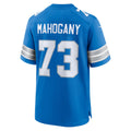 Punc D.Lions #73 Christian Mahogany Blue Team Game Jersey