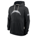 Punc LA.Chargers Black 2026 Salute to Service Sideline Dri-FIT Pullover Hoodie Jerseys