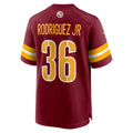Punc W.Commanders #36 Chris Rodriguez Jr. Burgundy Team Game Jersey