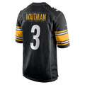Punc P.Steelers #3 Corliss Waitman Black Team Game Jersey