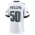 Punc P.Eagles #50 Jaelan Phillips White Game Jersey