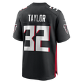 Punc A.Falcons #32 Keith Taylor Black Team Game Jersey