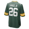 Punc GB.Packers #26 Darnell Savage Jr. Green Game Jersey