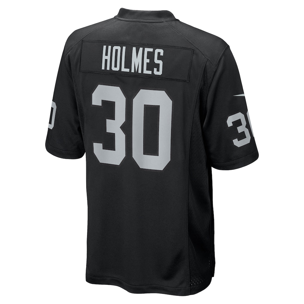 Punc LV.Raiders #30 Darnay Holmes Black Team Game Jersey