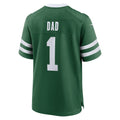Punc NY.Jets #1 Dad Legacy Green Game Jersey