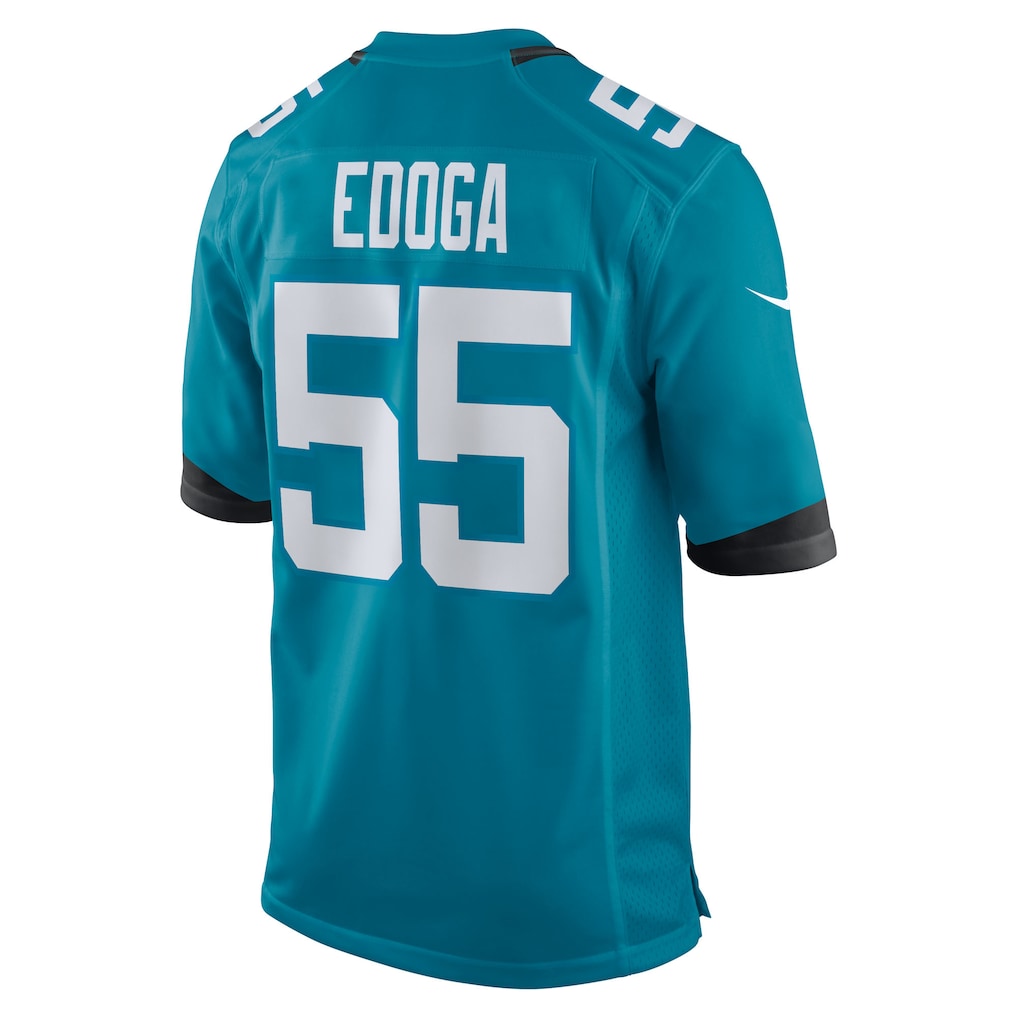 Punc J.Jaguars #55 Chuma Edoga Teal Team Game Jersey