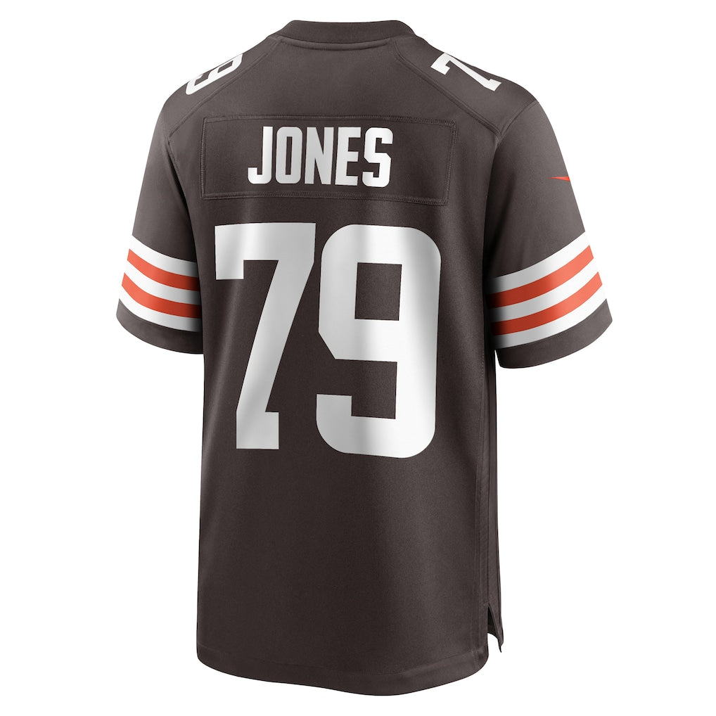 Punc C.Browns #79 Dawand Jones Brown Team Game Jersey