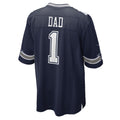 Punc D.Cowboys #1 Dad Navy Game Jersey