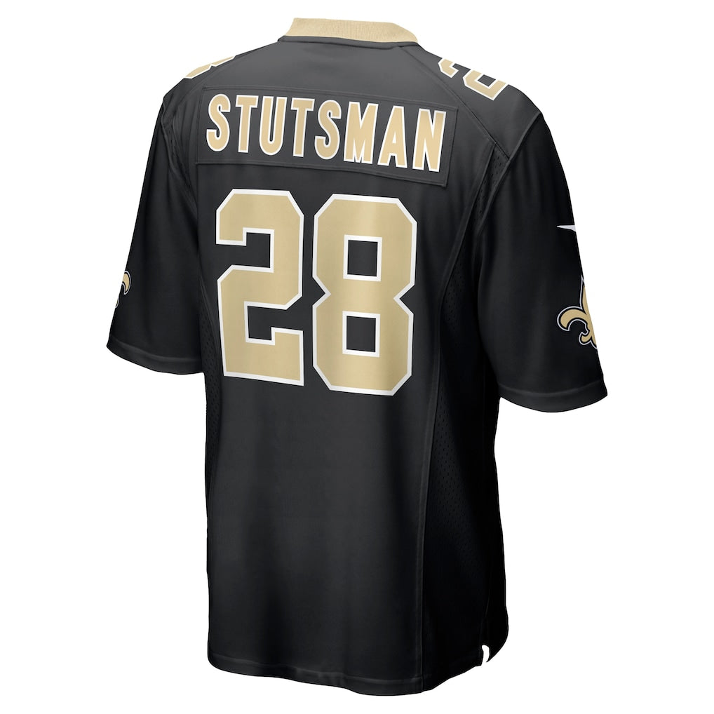 Punc NO.Saints #28 Danny Stutsman Black Team Game Jersey