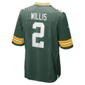 Punc GB.Packers #2 Malik Willis Green Game Jersey