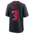 Punc H.Texans #3 Tank Dell Navy 2nd Alternate Game Jersey