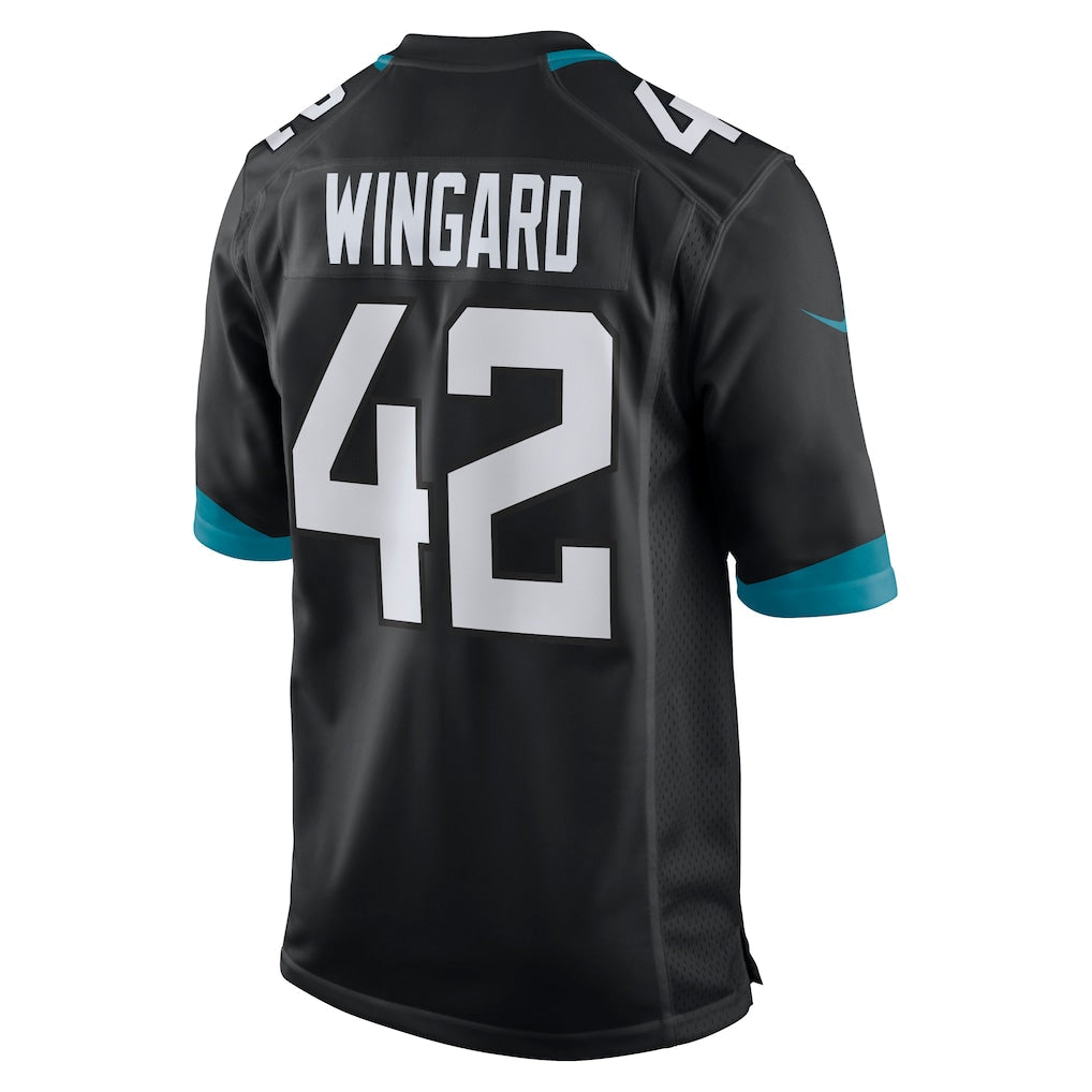 Punc J.Jaguars #42 Andrew Wingard Black Alternate Game Jersey