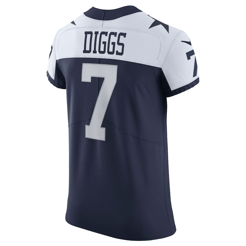 Punc D.Cowboys #7 Trevon Diggs Navy Alternate Vapor Elite Jersey