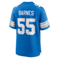 Punc D.Lions #55 Derrick Barnes Blue Team Game Jersey