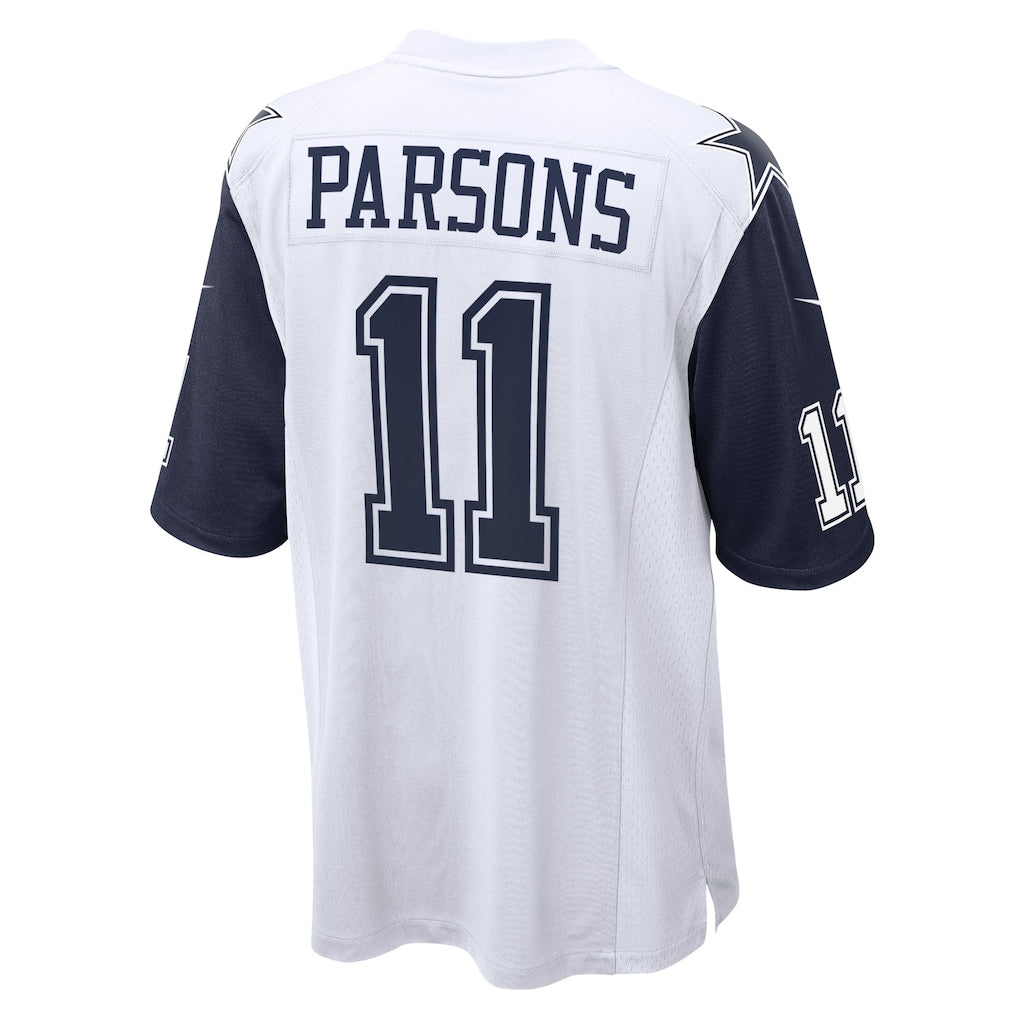 Punc D.Cowboys #11 Micah Parsons White Alternate Game Team Jersey