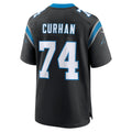 Punc C.Panthers #74 Jake Curhan Black Team Game Jersey