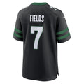 Punc NY.Jets #7 Justin Fields Stealth Black Game Jersey