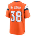 Punc D.Broncos #38 Jaleel McLaughlin Orange Alternate Game Jersey