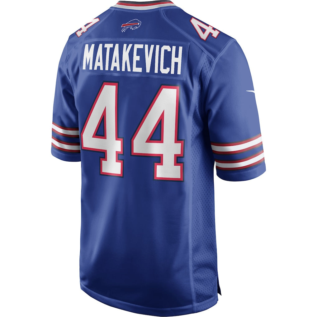 Punc B.Bills #44 Tyler Matakevich Royal Team Game Jersey