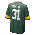 Punc GB.Packers #31 Nick Niemann Green Team Game Jersey