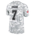 Punc D.Cowboys #7 Trevon Diggs Arctic Camo 2024 Salute to Service Limited Jersey