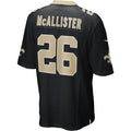 Punc NO.Saints #26 Deuce McAllister Black Game Retired Player Jersey