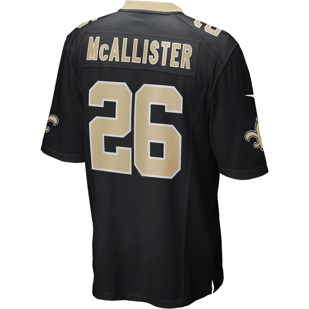 Punc NO.Saints #26 Deuce McAllister Black Game Retired Player Jersey