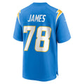 Punc LA.Chargers #78 Andre James Powder Blue Team Game Jersey