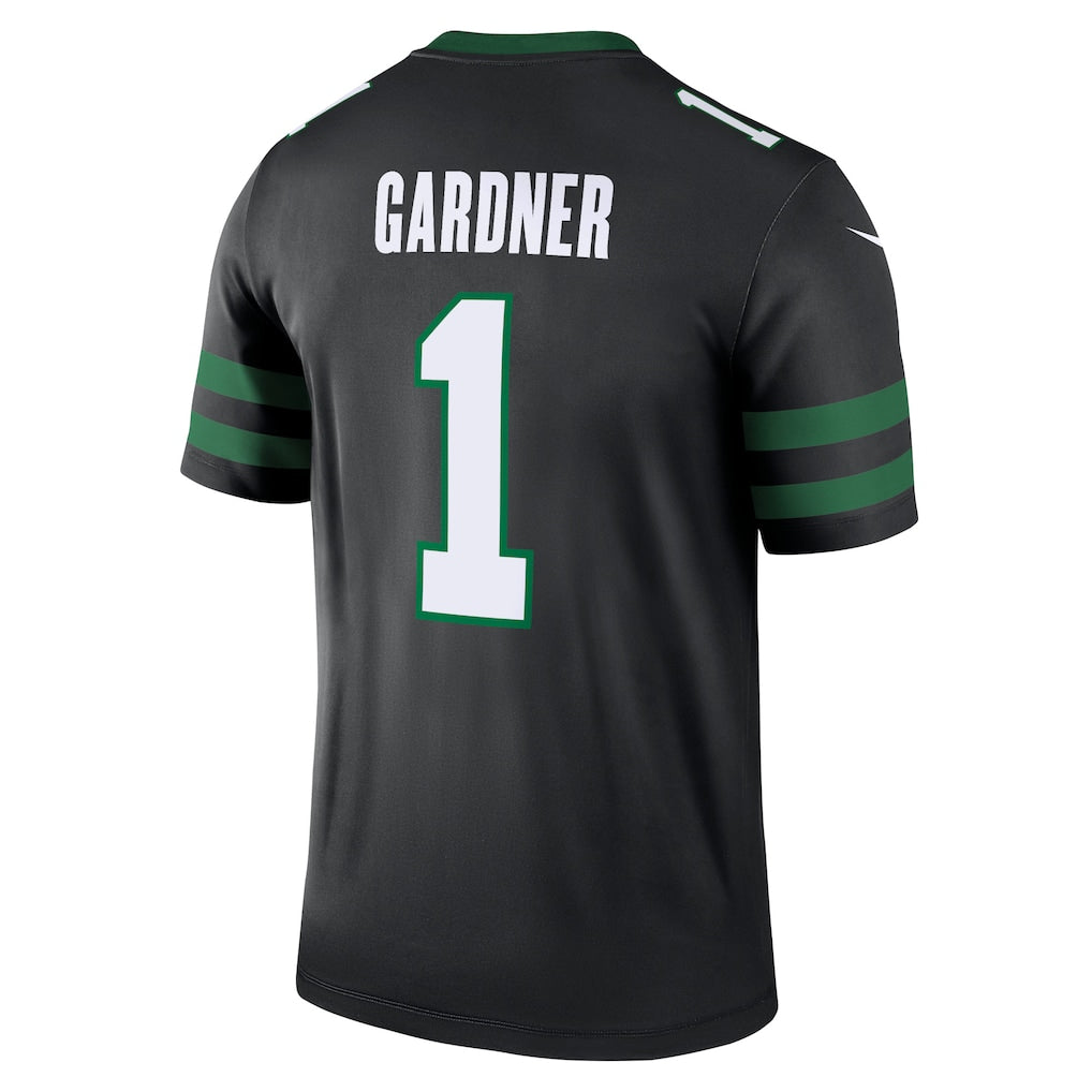 Punc NY.Jets #1 Ahmad Sauce Gardner Black Legend Player Performance Top Jersey