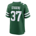 Punc NY.Jets #37 Qwan'tez Stiggers Legacy Green Team Game Jersey