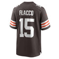 Punc C.Browns #15 Joe Flacco Brown Team Game Jersey