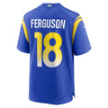 Punc LA.Rams #18 Terrance Ferguson Royal Team Game Jersey