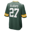 Punc GB.Packers #27 Kitan Oladapo Green Game Jersey