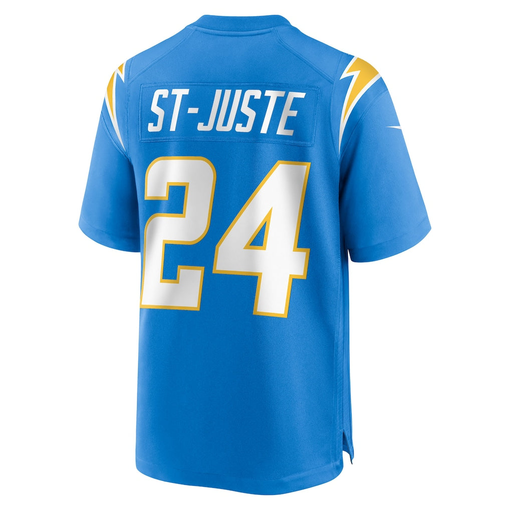 Punc LA.Chargers #24 Benjamin St-Juste Powder Blue Team Game Jersey