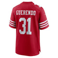 Punc SF.49ers #31 Isaac Guerendo Scarlet Game Jersey