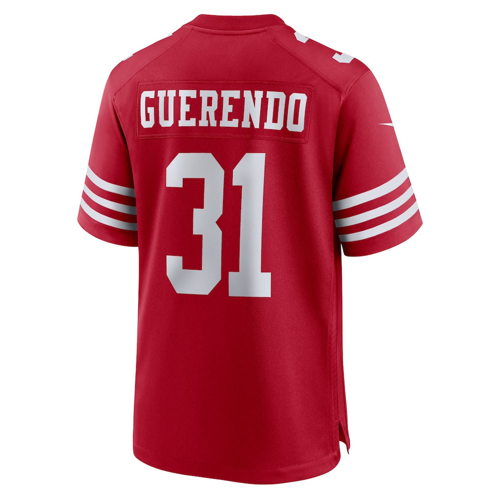 Punc SF.49ers #31 Isaac Guerendo Scarlet Game Jersey