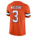 Punc D.Broncos #3 Russell Wilson Orange Vapor F.U.S.E. Limited Jersey