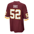 Punc W.Commanders #52 Jamin Davis Burgundy Game Jersey