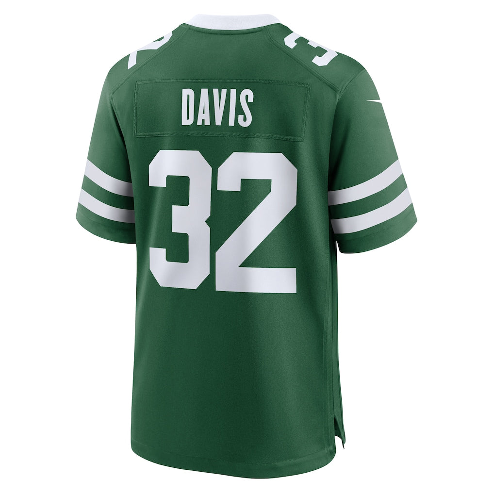 Punc NY.Jets #32 Isaiah Davis Legacy Green Team Game Jersey