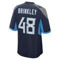 Punc T.Titans #48 Beau Brinkley Navy Game Jersey