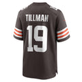 Punc C.Browns #19 Cedric Tillman Brown Game Jersey