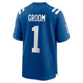 Punc IN.Colts #1 Groom Royal Game Jersey