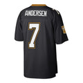 Punc NO.Saints #7 Morten Andersen Mitchell & Ness Black Retired Player Legacy Replica Jersey