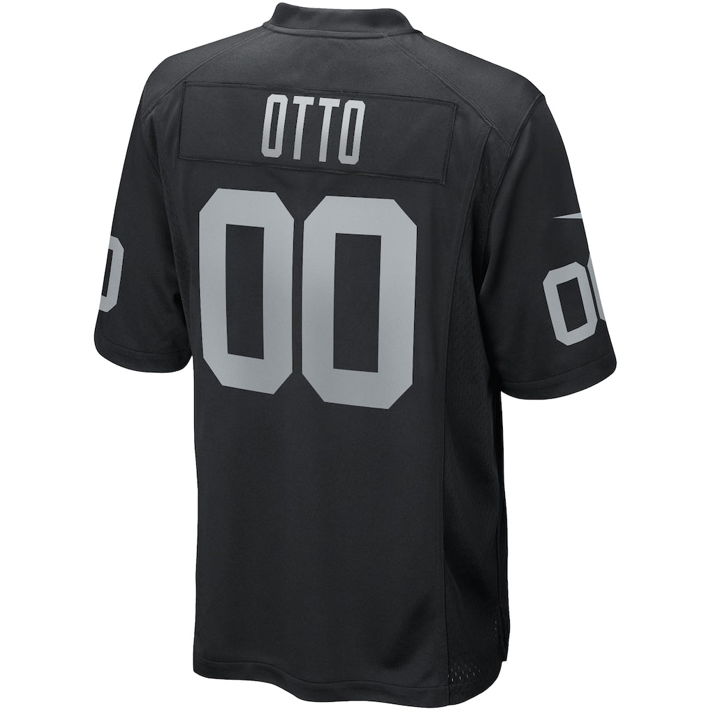 Punc LV.Raiders #0 Jim Otto Black Game Retired Player Jersey