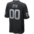 Punc LV.Raiders #0 Jim Otto Black Game Retired Player Jersey