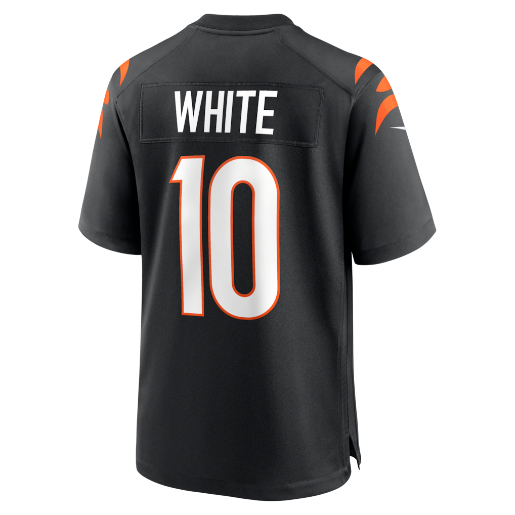 Punc C.Bengals #10 Mike White Black Team Game Jersey