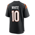 Punc C.Bengals #10 Mike White Black Team Game Jersey