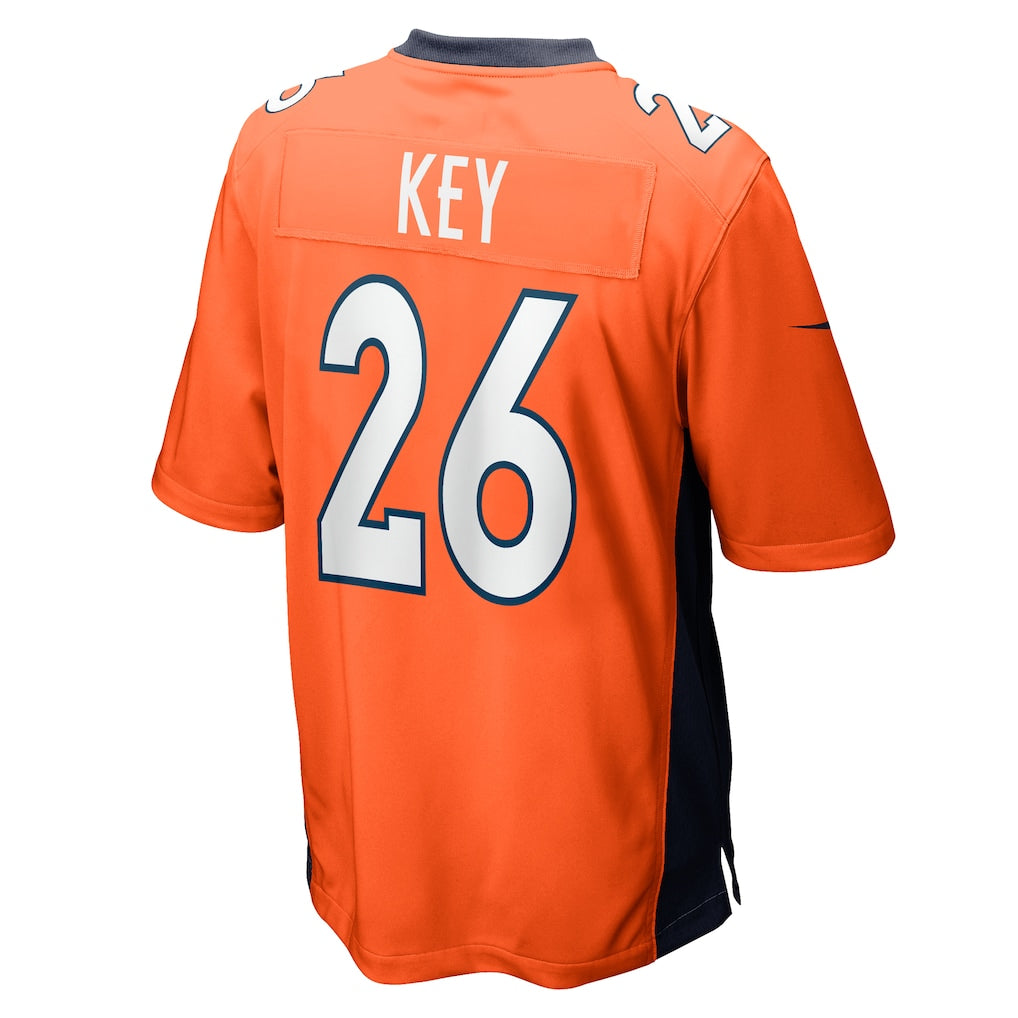 Punc D.Broncos #26 Devon Key Orange player Game Jersey