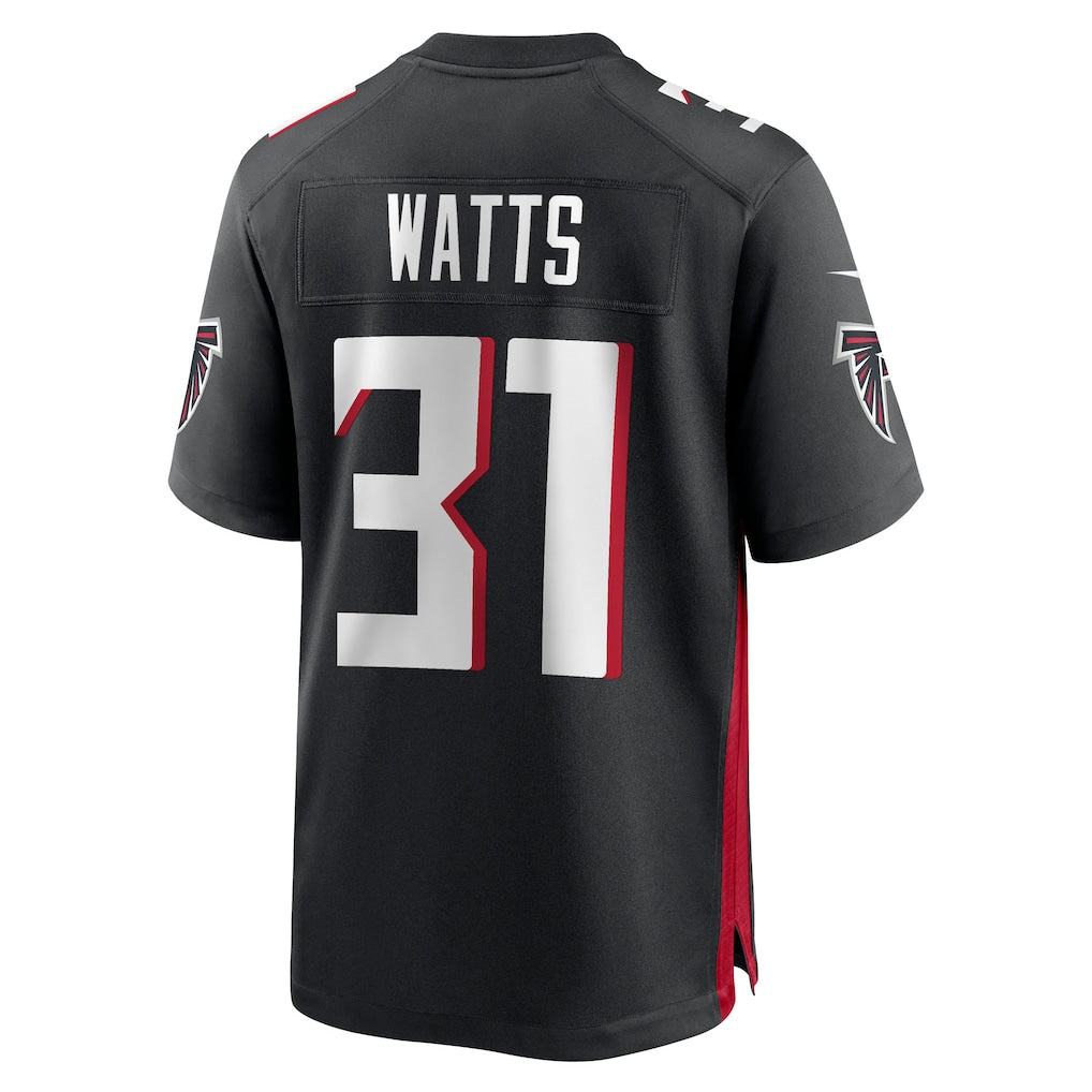 Punc A.Falcons #31 Xavier Watts Black Team Game Jersey