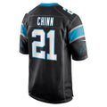 Punc C.Panthers #21 Jeremy Chinn Black Game Jersey